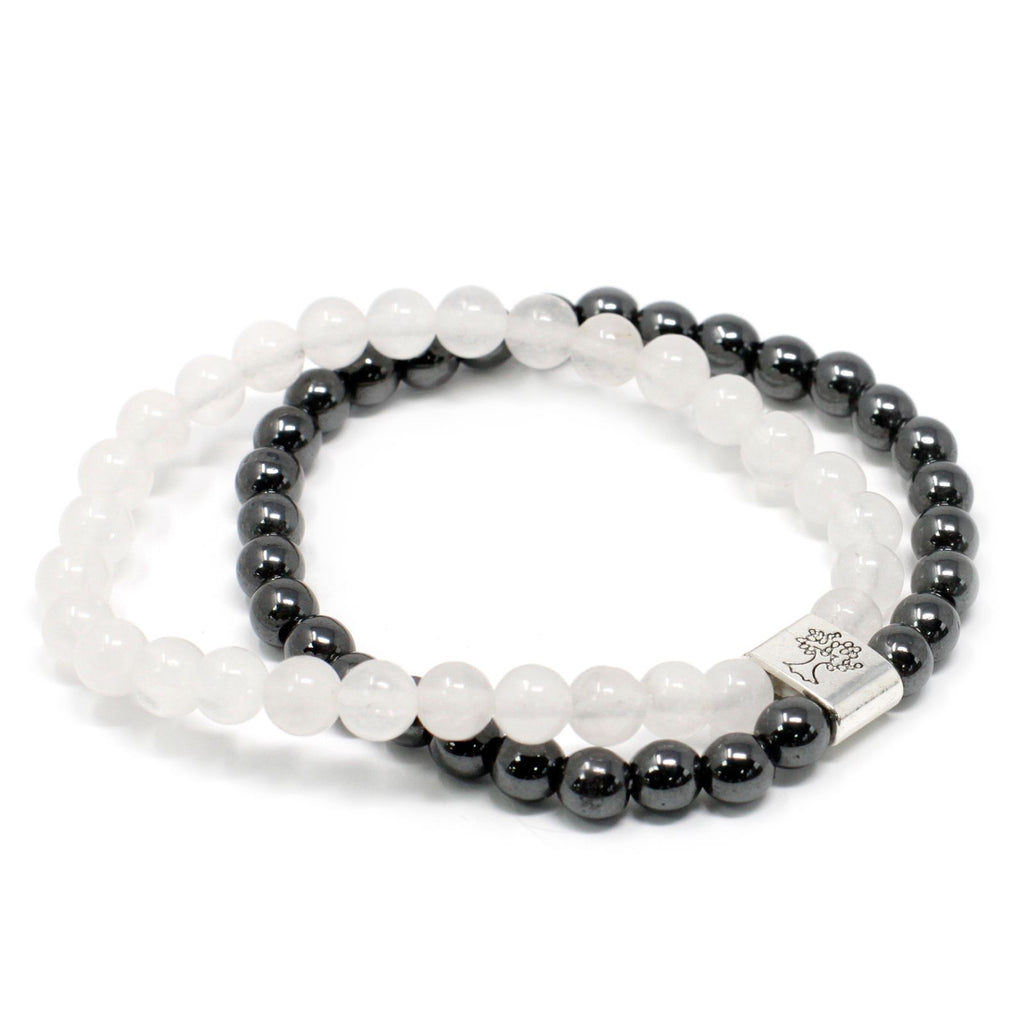 Magnetic Rock Quartz Gemstone Bracelet – view 4