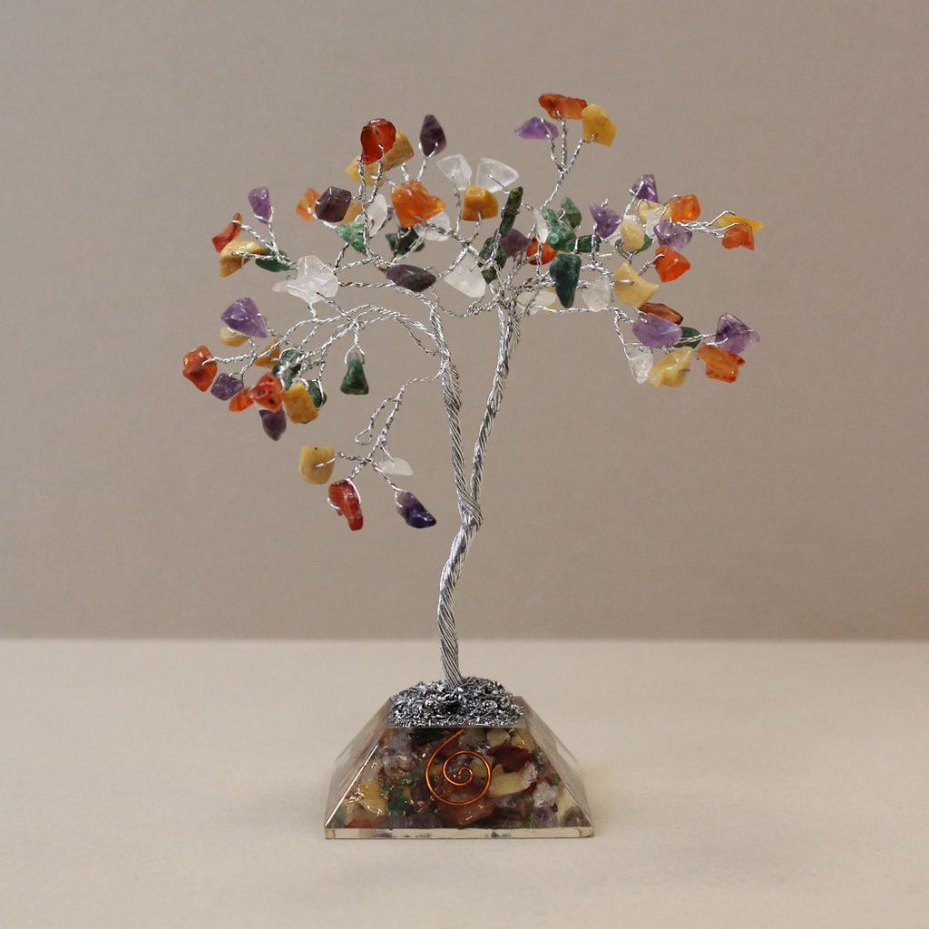 Multi Gemstone Tree with Orgonite Base - 80 Stone – view 3