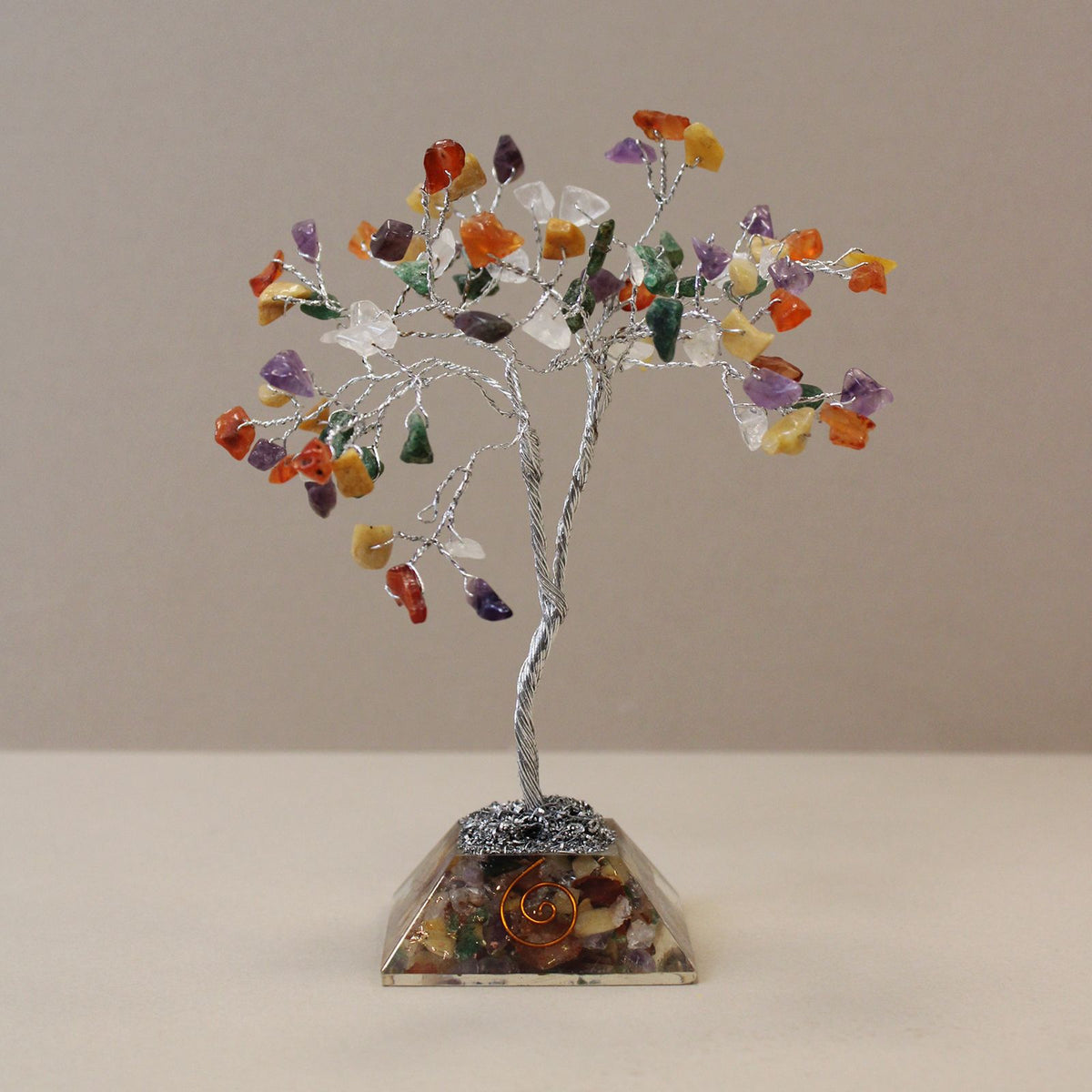 Multi Gemstone Tree with Orgonite Base - 80 Stone – view 3