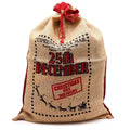 Jute Santa Sack - 25th December Print