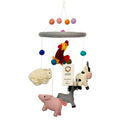 Handmade Felt Mobile, Farm Animals