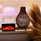 Flame Effect Aroma Diffuser with Birdsong - Black USB – view 5