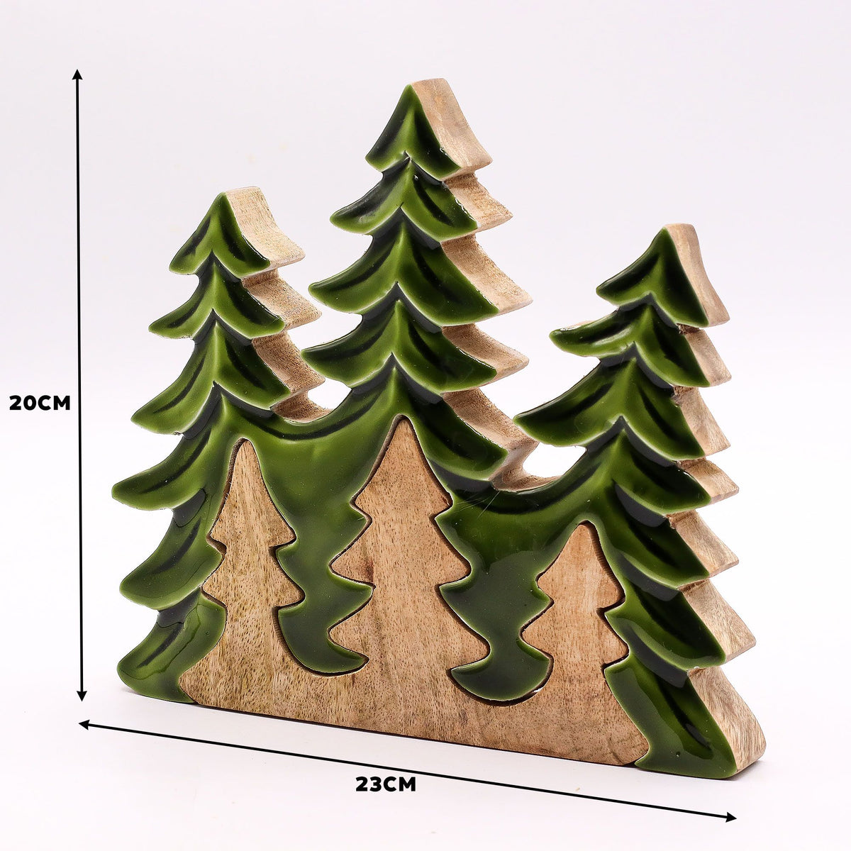 Three Trees 3D Wooden Decoration - 20 x 23 cm – view 7