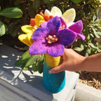 Felt Lily Flowers, Set of 10 Assorted Colours – view 10