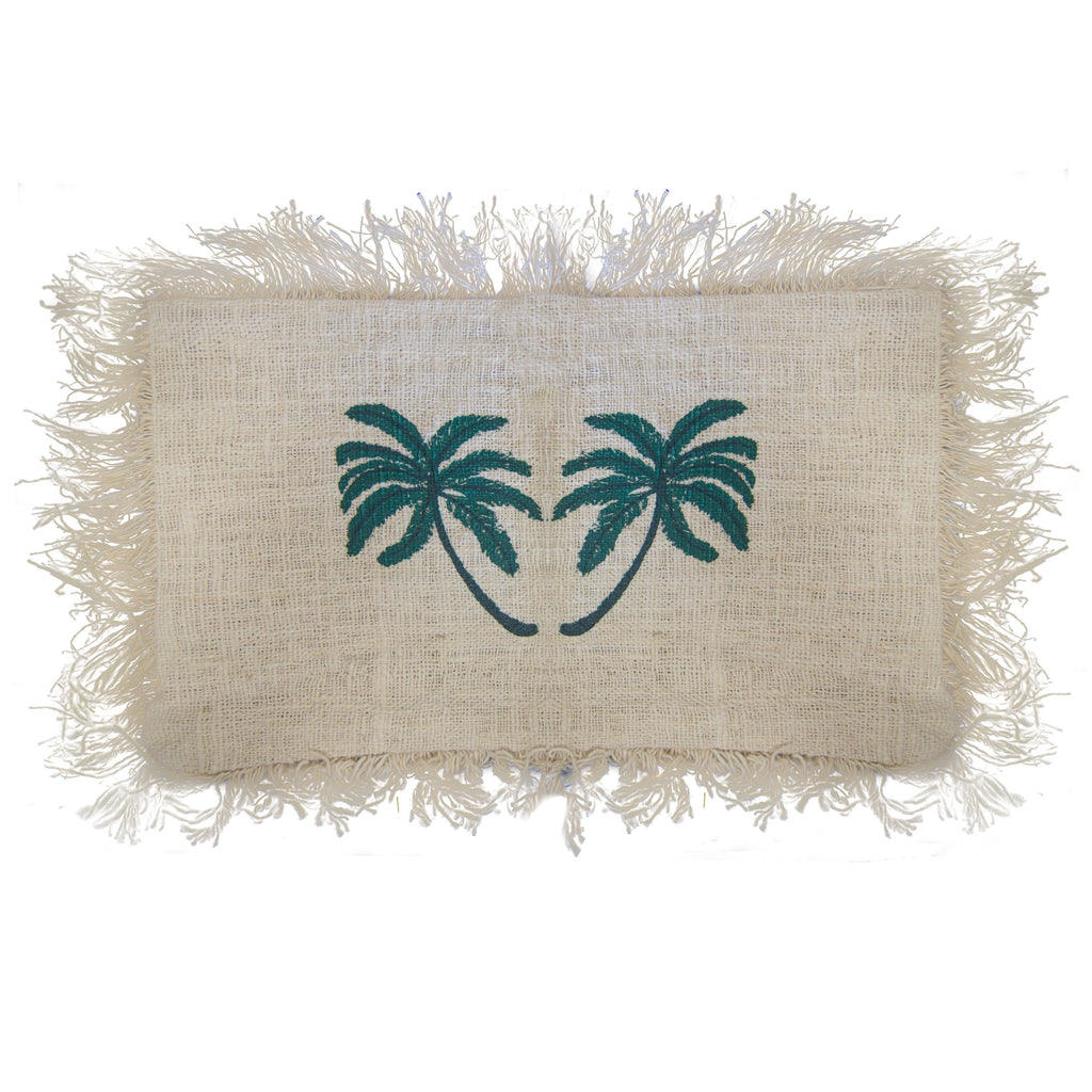 Cotton Cushion Cover - Palm Tree - 30x50cm
