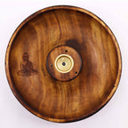 Buddha Incense Stick & Cone Burner Disc - Mango Wood – view 2