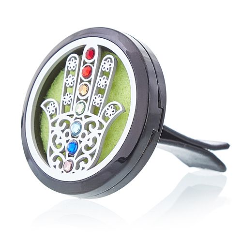 Hamsa Car Diffuser Kit - 30mm Stainless Steel Locket – view 8