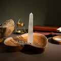 Rock Crystal Six Face Obelisk Point, approx 17cm