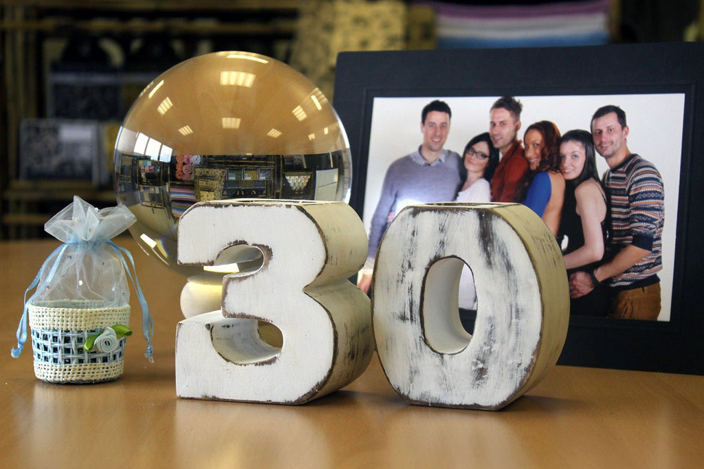 Wooden Birthday Number Candle Holder - No.3 – view 4