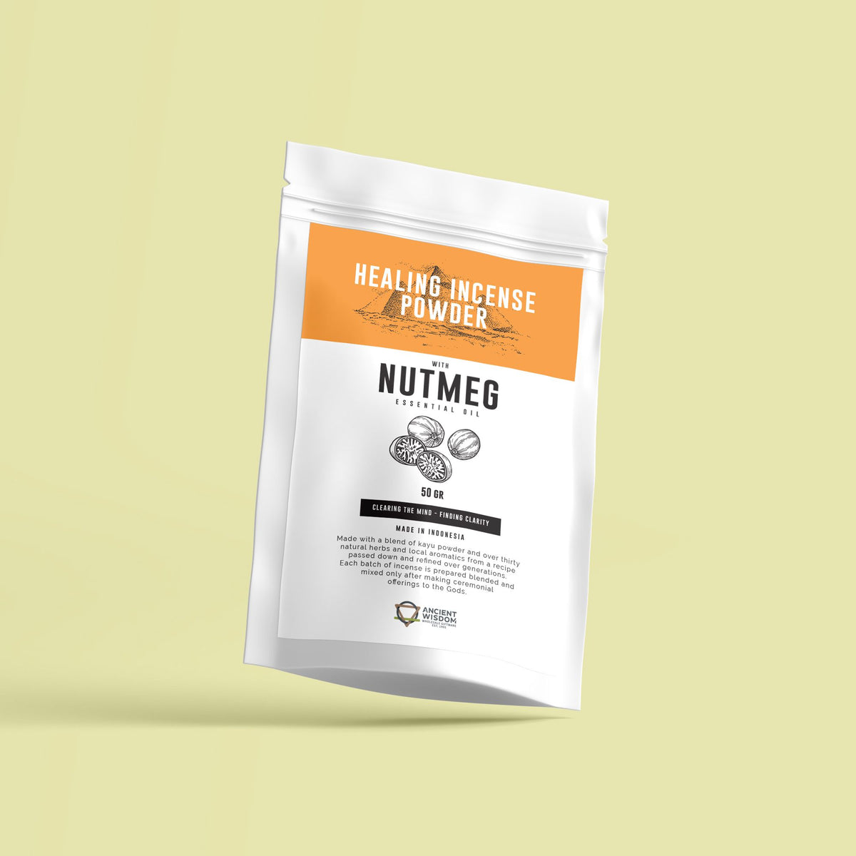 Healing Incense Powder - Nutmeg 50g – view 3