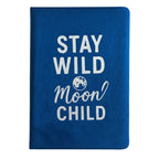 Dark Blue Velvet Notebook, Stay Wild Moon Child, 80 Pages – view 3