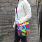 Ethnic Sling Bag - Sand Peace Print – view 4