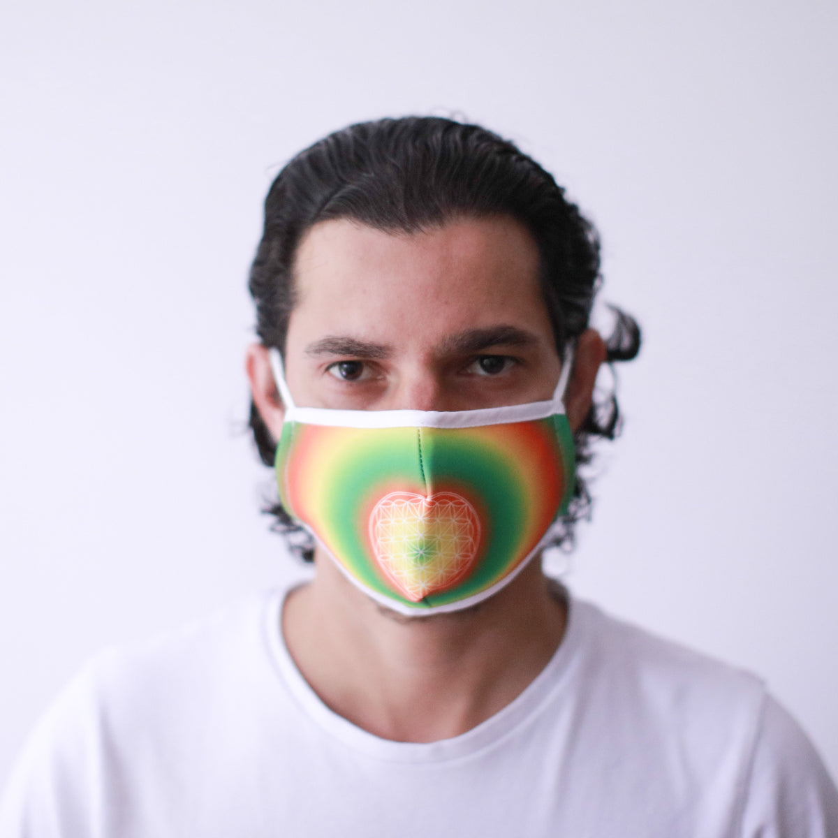 Reusable Fashion Face Covering - Flower of Life Print – view 8