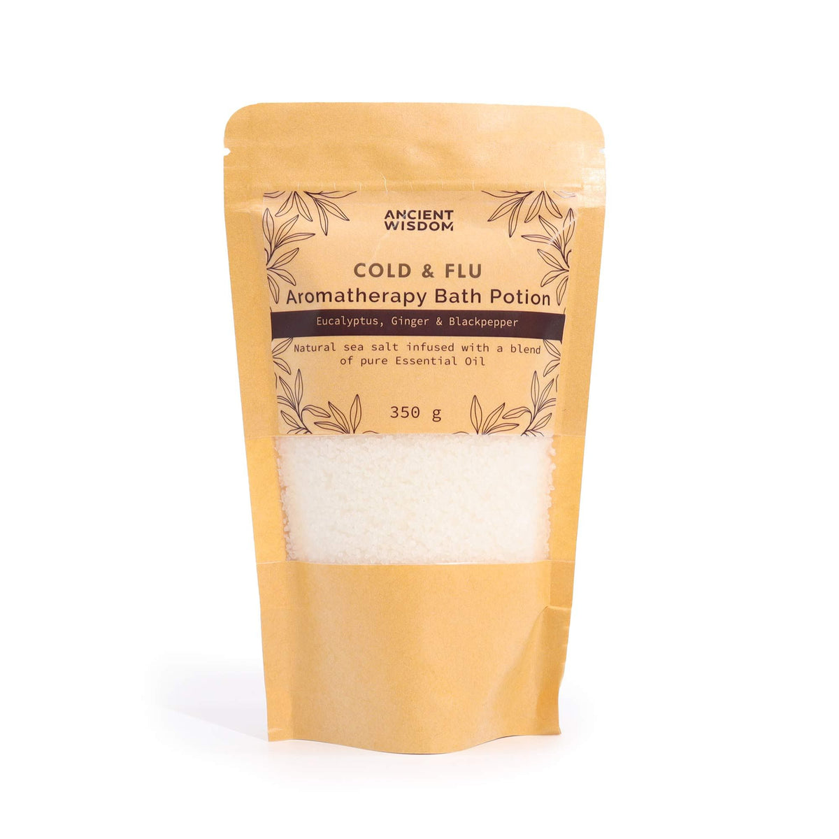 Eucalyptus, Ginger & Black Pepper Bath Salts, 350g – view 3