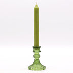 Vintage Pressed Glass Candle Holders - Garden Jade Set of 2 – view 2