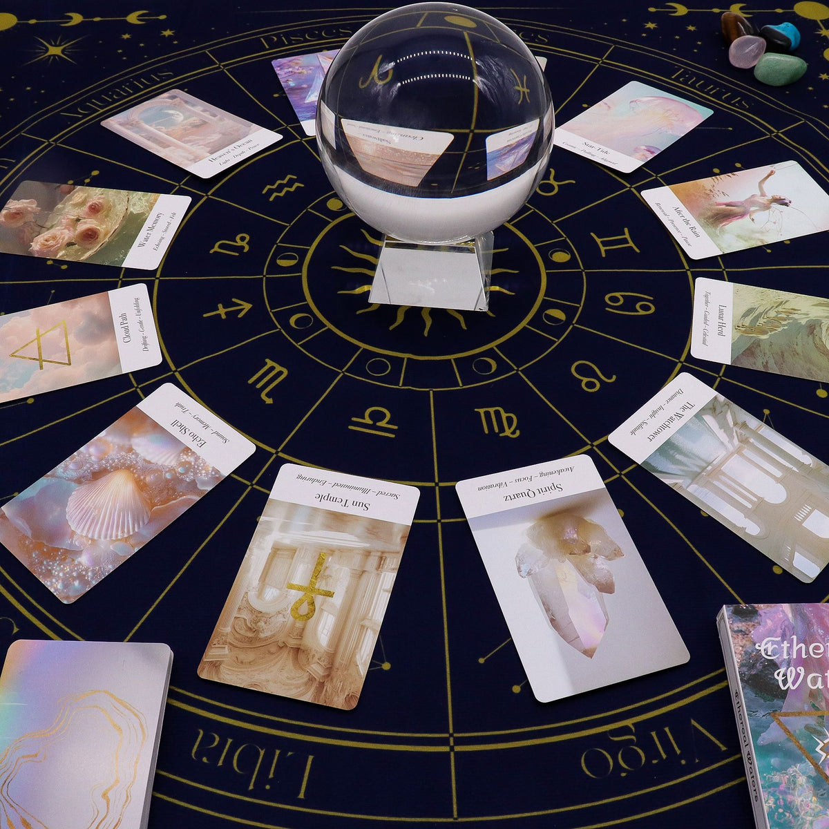 Zodiac Tarot Reading Cloth 75x75cm – view 5