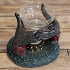 Antique Buddha Offering Hands Oil Burner