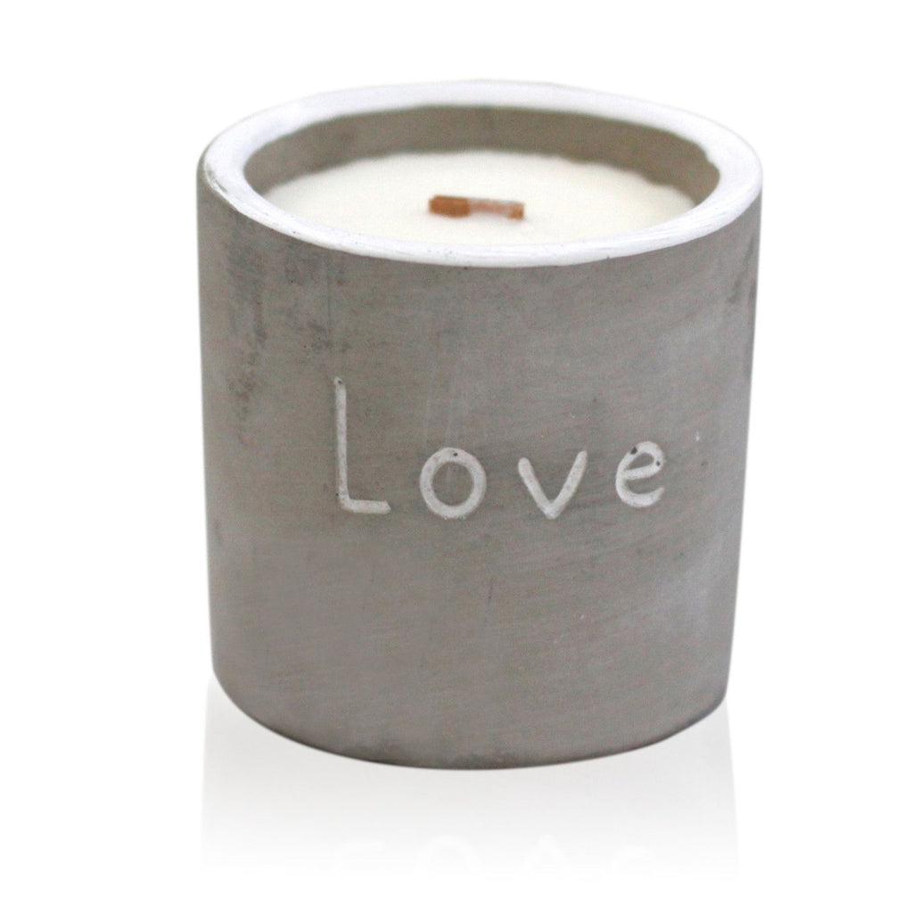 Concrete Wooden Wick Candle - Love, Purple Fig & Cassis – view 7
