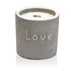 Concrete Wooden Wick Candle - Love, Purple Fig & Cassis – view 7