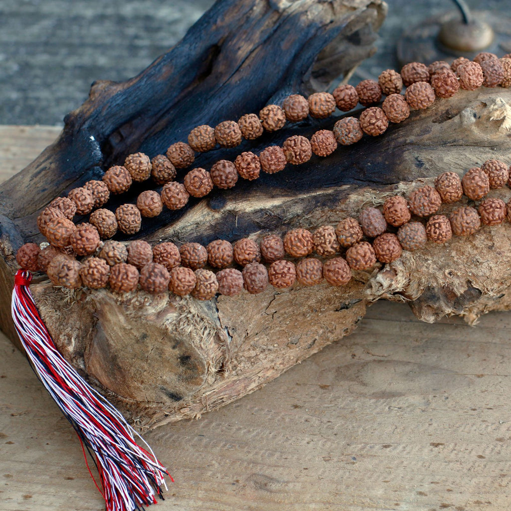 108 Bead Rudraksha Mala Bracelet - Natural – view 6