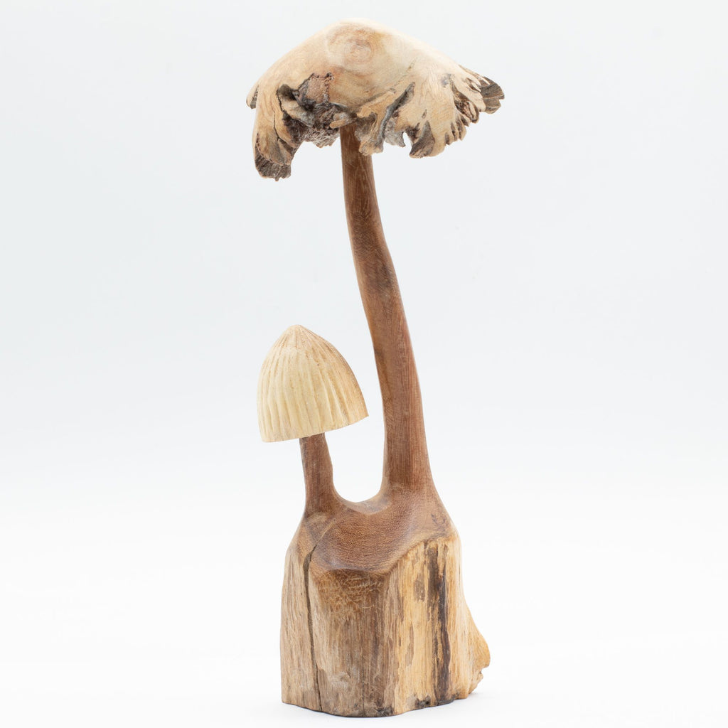 Parasite Wood Carving - Set of Two Mushrooms – view 5