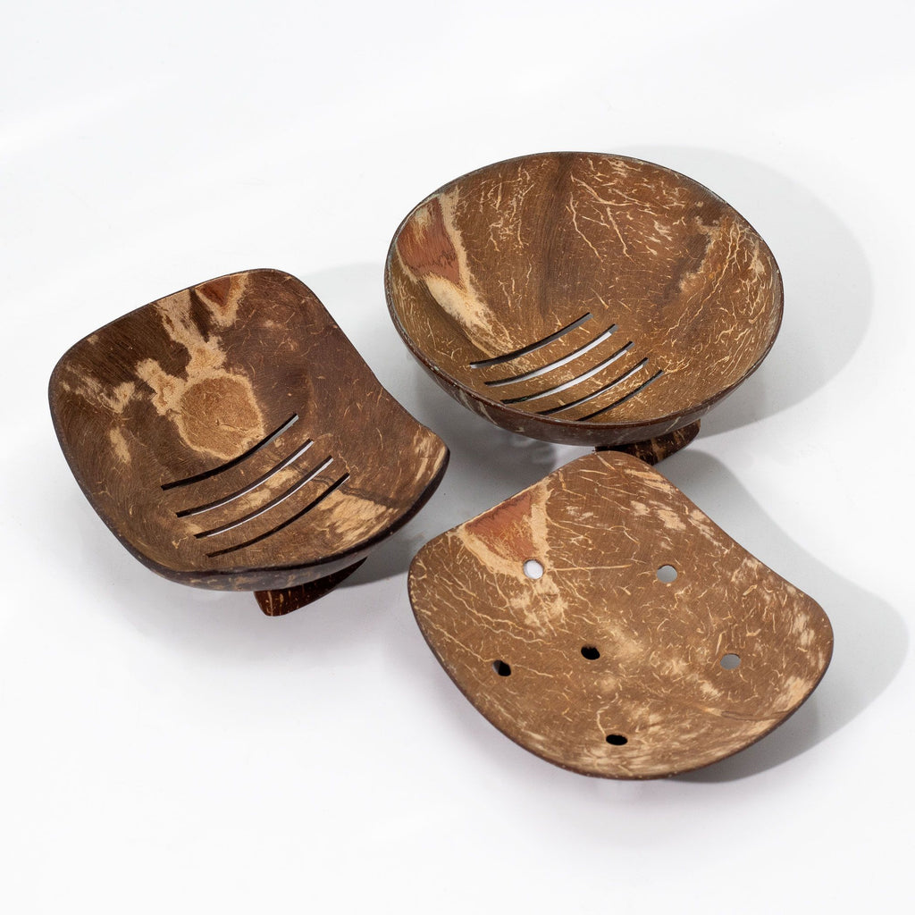 Coconut Shell Soap Dish - Round 11cm – view 2