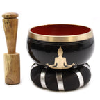 Buddha Singing Bowl Set - Black/Orange (10.7cm) – view 10