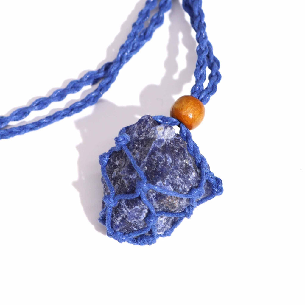 Waxed Cotton Necklace Cord 45cm - Navy – view 4
