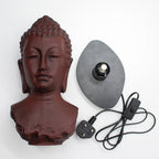 Buddha Bust Glow Lamp - Molten Lava, Oval Stand – view 7