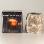 Grey Himalayan Salt Candle Holder, 600-800 g – view 2