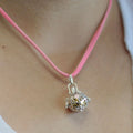 Silver Angel Bell Necklace - Guardian - 16mm