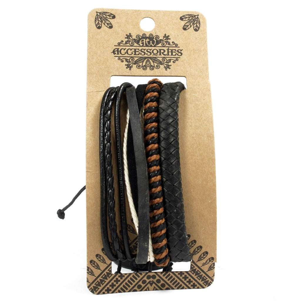 Men's Bracelet Set - Dark & Handsome, 4 Pieces – view 4