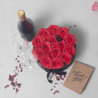 14 Red Soap Roses Round Gift Box – view 9