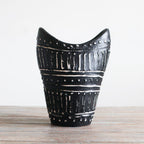 Swirls Shaped Vase - Chocolate – view 3