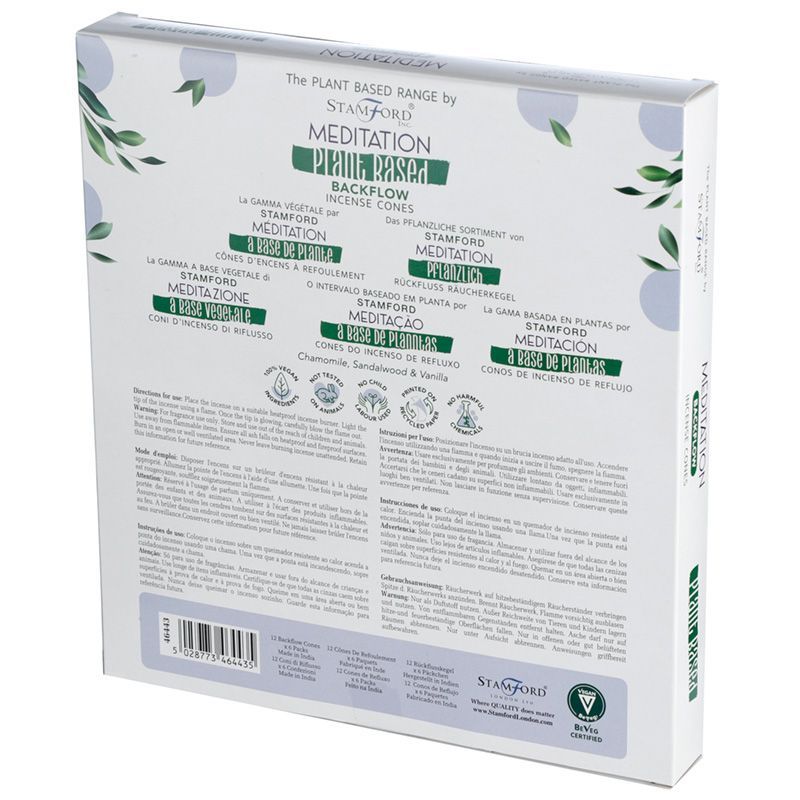 Stamford Backflow Incense Cones - Meditation, 12 Pack – view 2