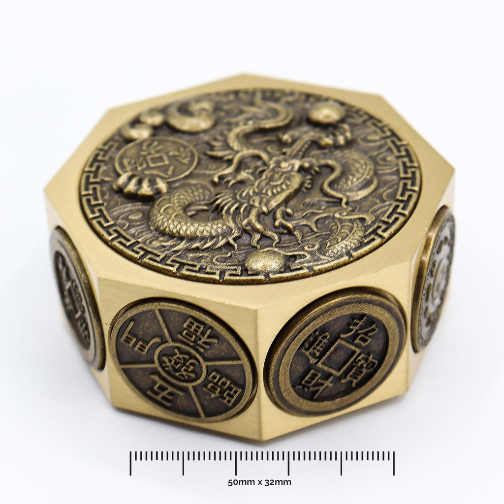 Feng Shui Dragon and Lucky Cat Spinner – view 6