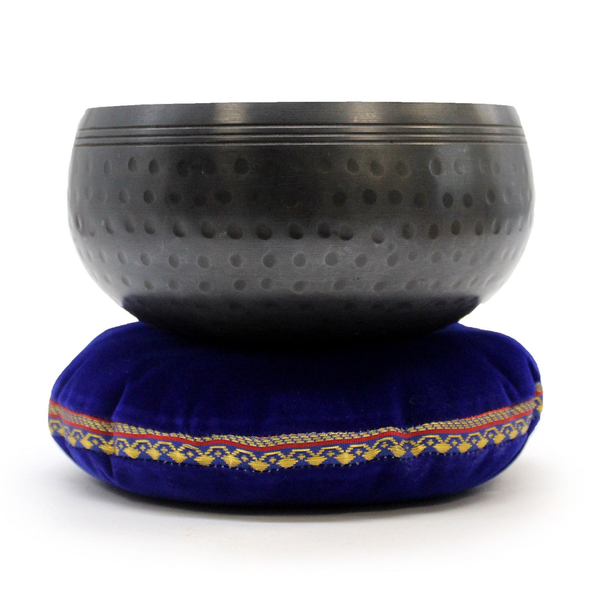 Medium Black Beaten Singing Bowl - 15cm – view 2