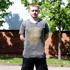 Nomad Sari Stonewashed Cotton T-Shirt – Mandala – Dark Grey – Large – view 2