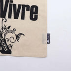 Joie de Vivre Cotton Tote Bag - Natural