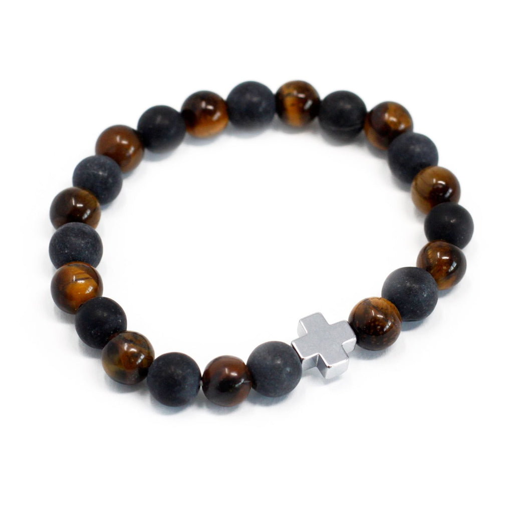 Power Friendship Bracelet Set - Tiger Eye & Black Stone – view 13