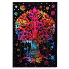 Double Cotton Bedspread & Wall Hanging - Bodhi Tree 230x200cm – view 3