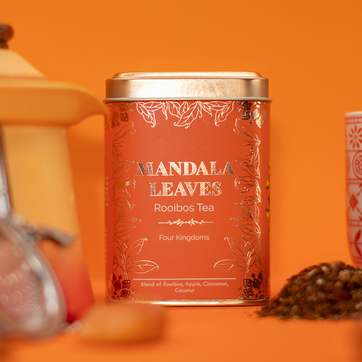 Four Kingdoms Rooibos Apple Cinnamon Tea Tin 50g – view 4