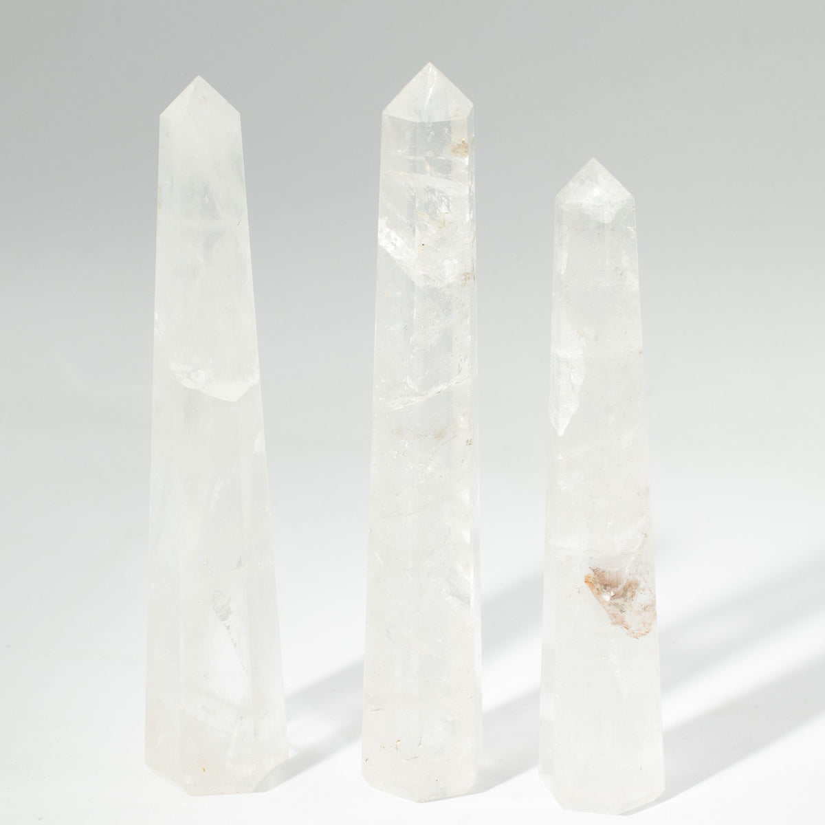 Rock Crystal Six Face Obelisk Point, approx 17cm – view 5