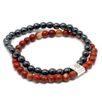 Magnetic Red Jasper Gemstone Bracelet – view 6