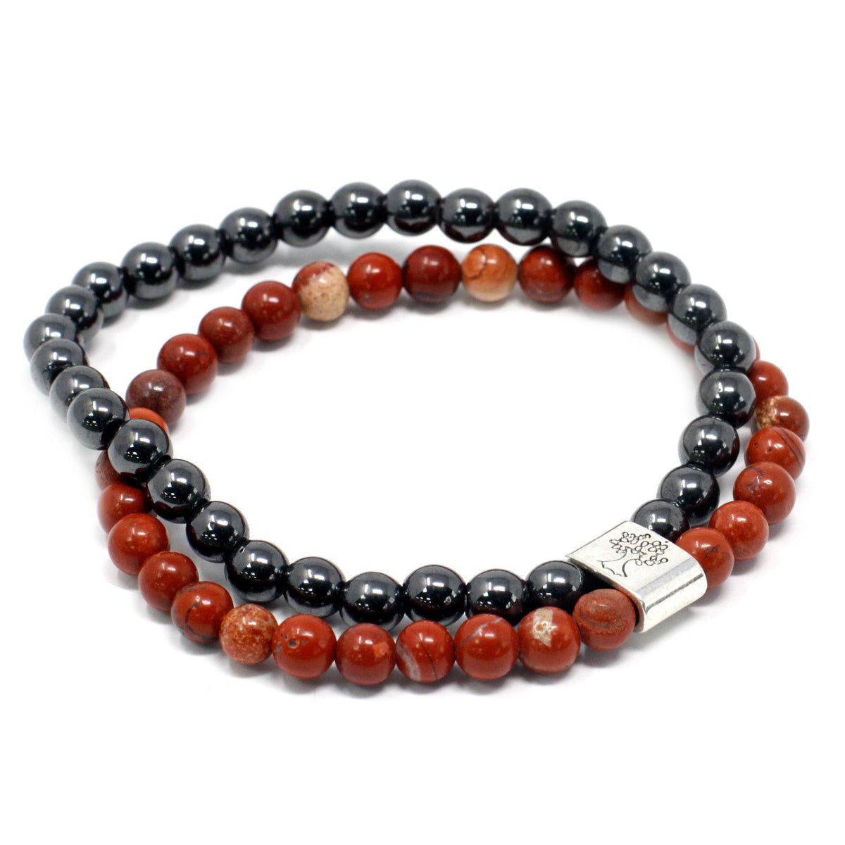 Magnetic Red Jasper Gemstone Bracelet – view 6