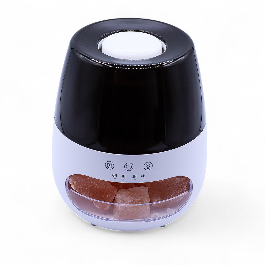 Salt Stone Flame-Effect USB Aroma Diffuser with Timer