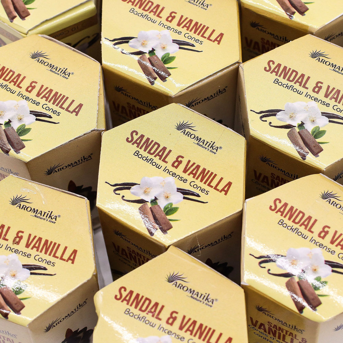 Aromatika Sandalwood & Vanilla Backflow Incense Cones Pack 10 – view 5