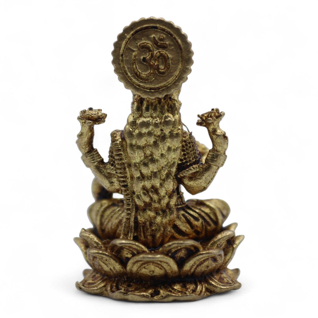 Brass Laxmi Miniature Statue - 30mm – view 7