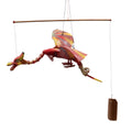 Red Coconut Dragon Mobile - 37 cm