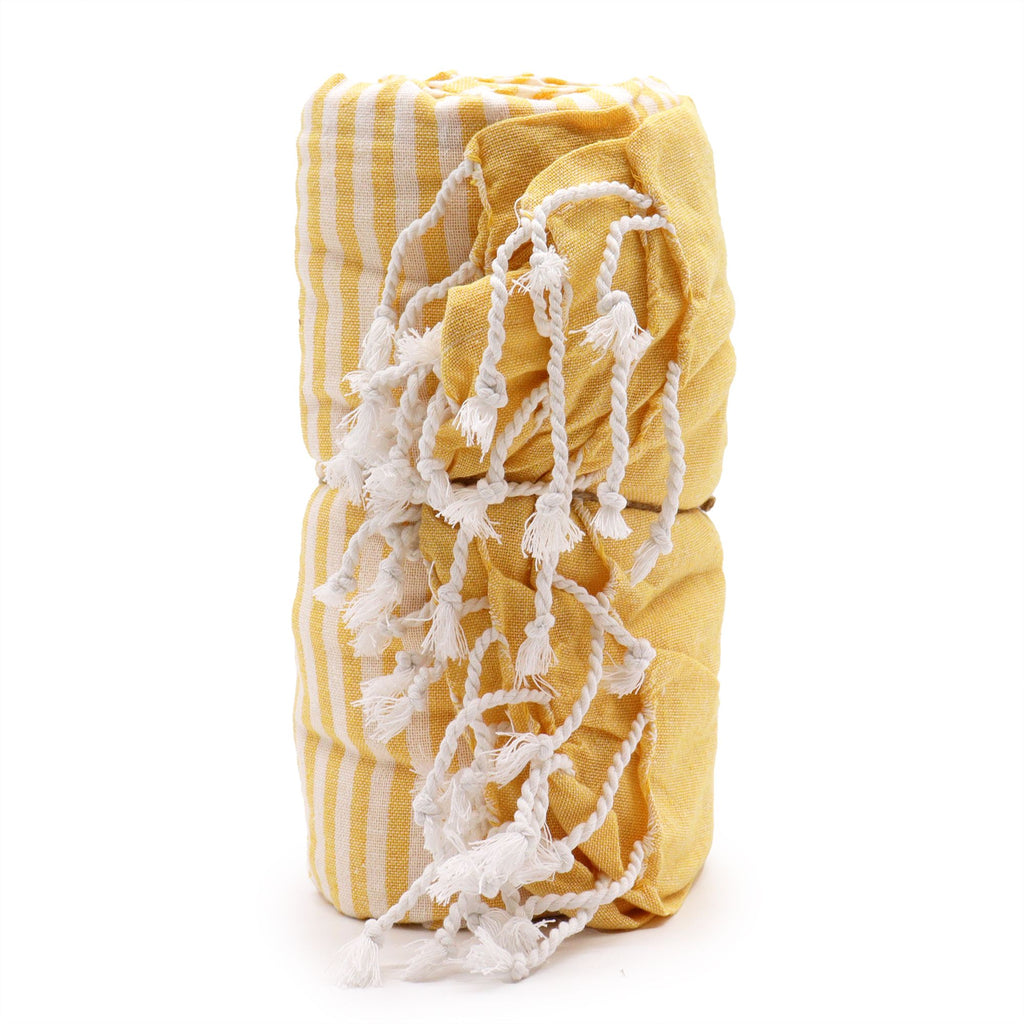 Cotton Pareo Towel - 100x180 cm - Sunny Yellow – view 2